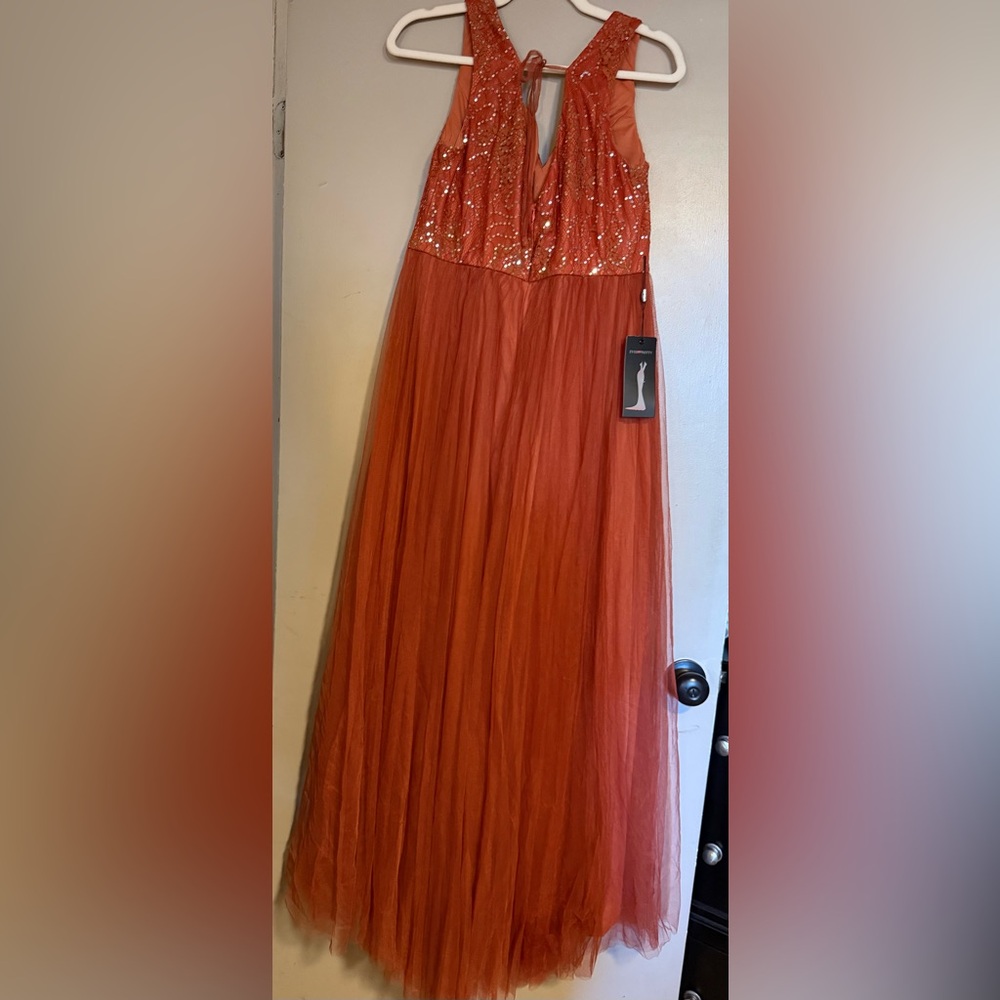 Ever Pretty Vibrant Orange Maxi Skirt
